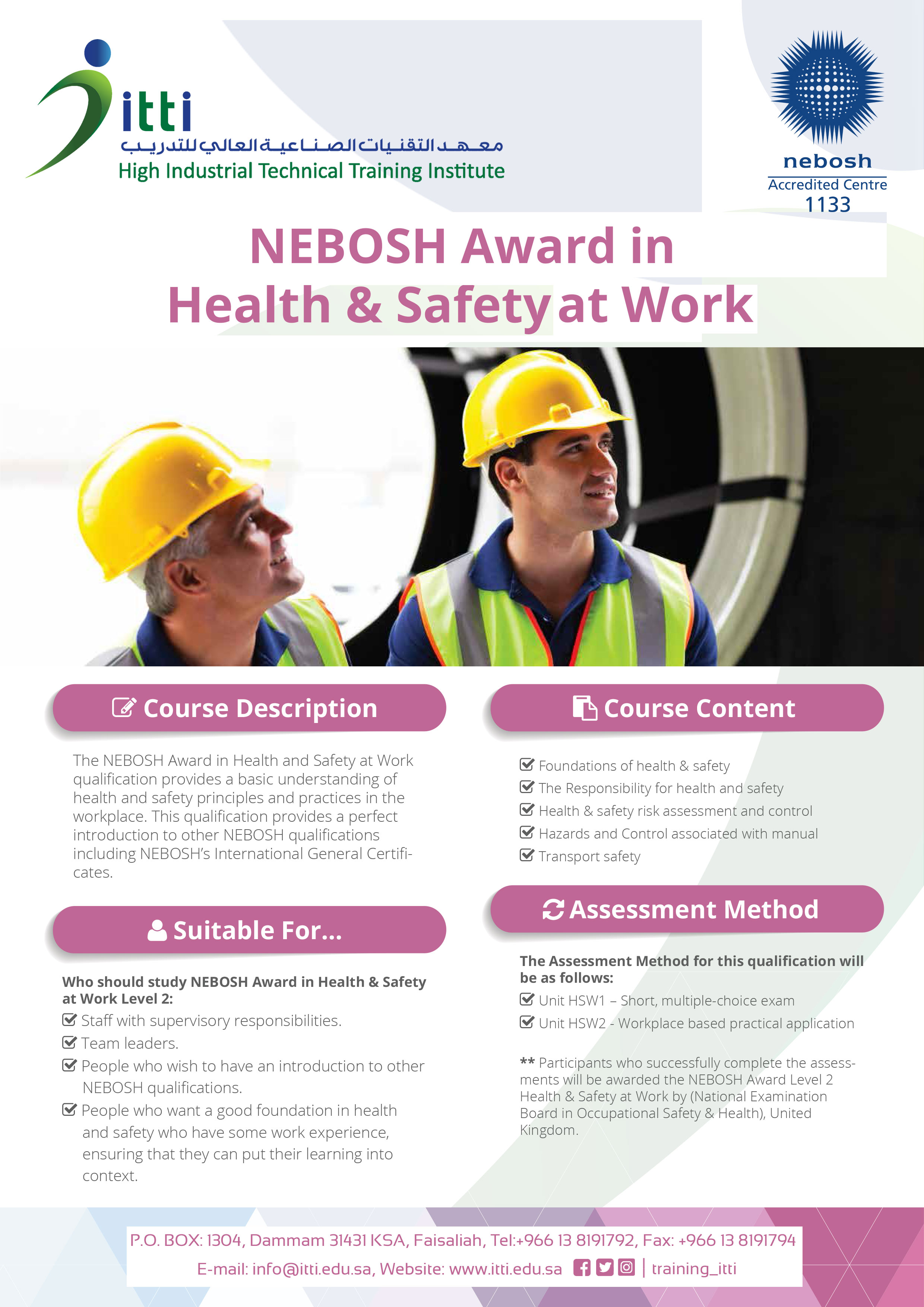 Nebosh Health And Safety At Work Qualification At William Burns Blog 